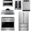 36 Gas Range, Range Hood, Refrigerator, Dishwasher, Microwave and Wine Cooler K44167