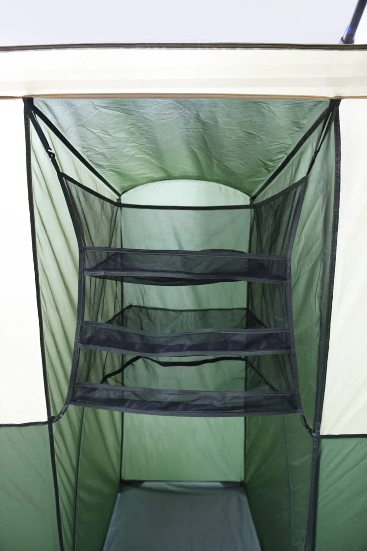 12 Person 3-Room Cabin Tent Green E577327