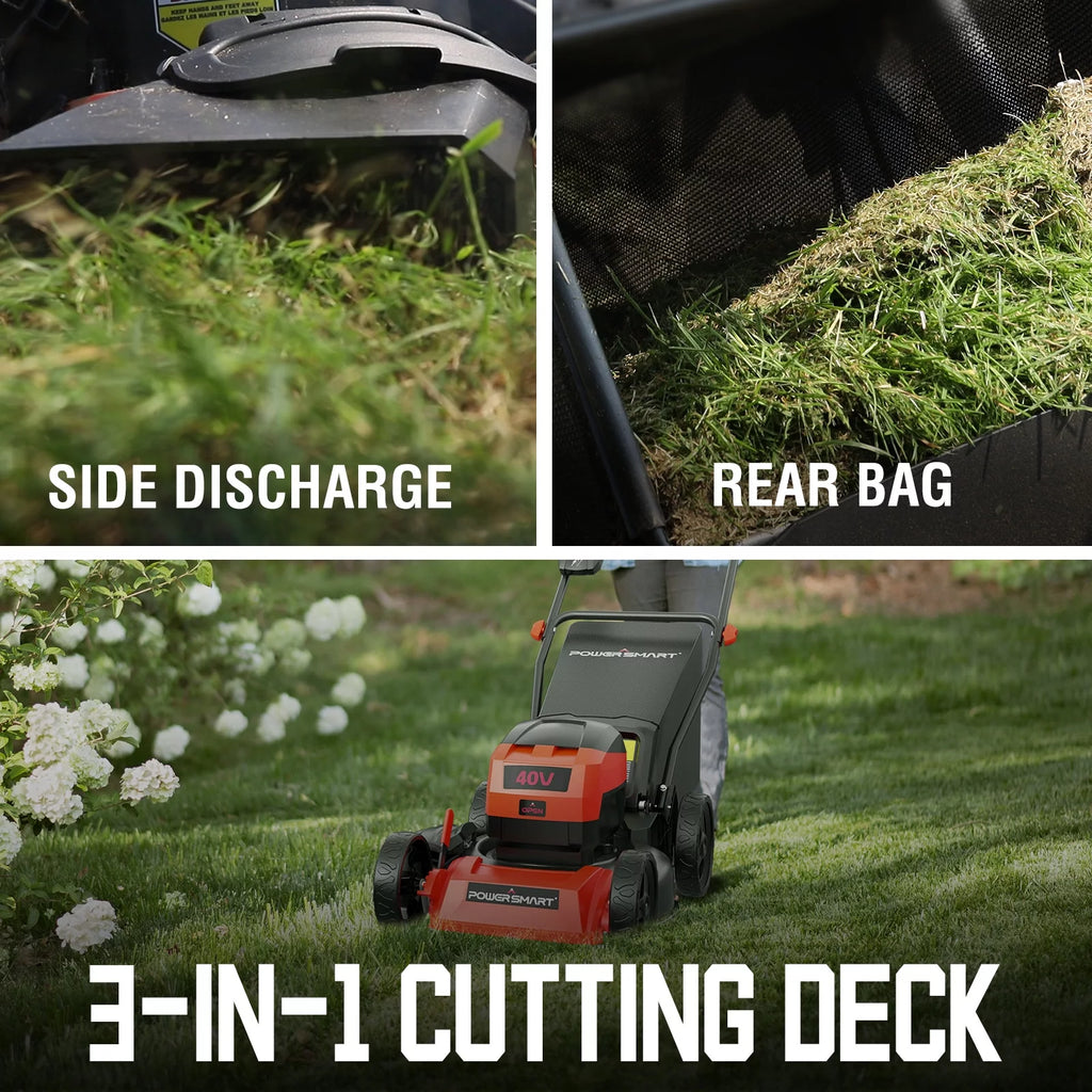 40V 17-inch Cordless Brushless Electric Push Lawn Mower I51222
