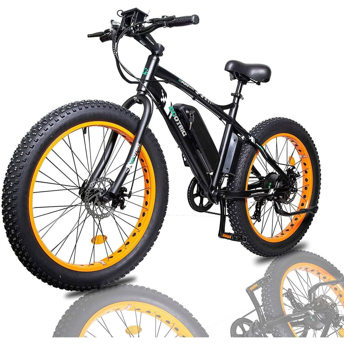 Black Fat Tire Electric Bike F92503