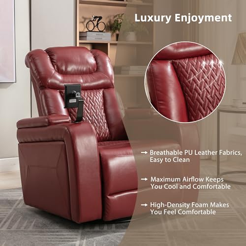 Electric Recliner Chair with USB Charge Port and Cup Holders V9739