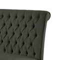 Tufted Fabric Upholstered Wooden Love Seat Bench M220107