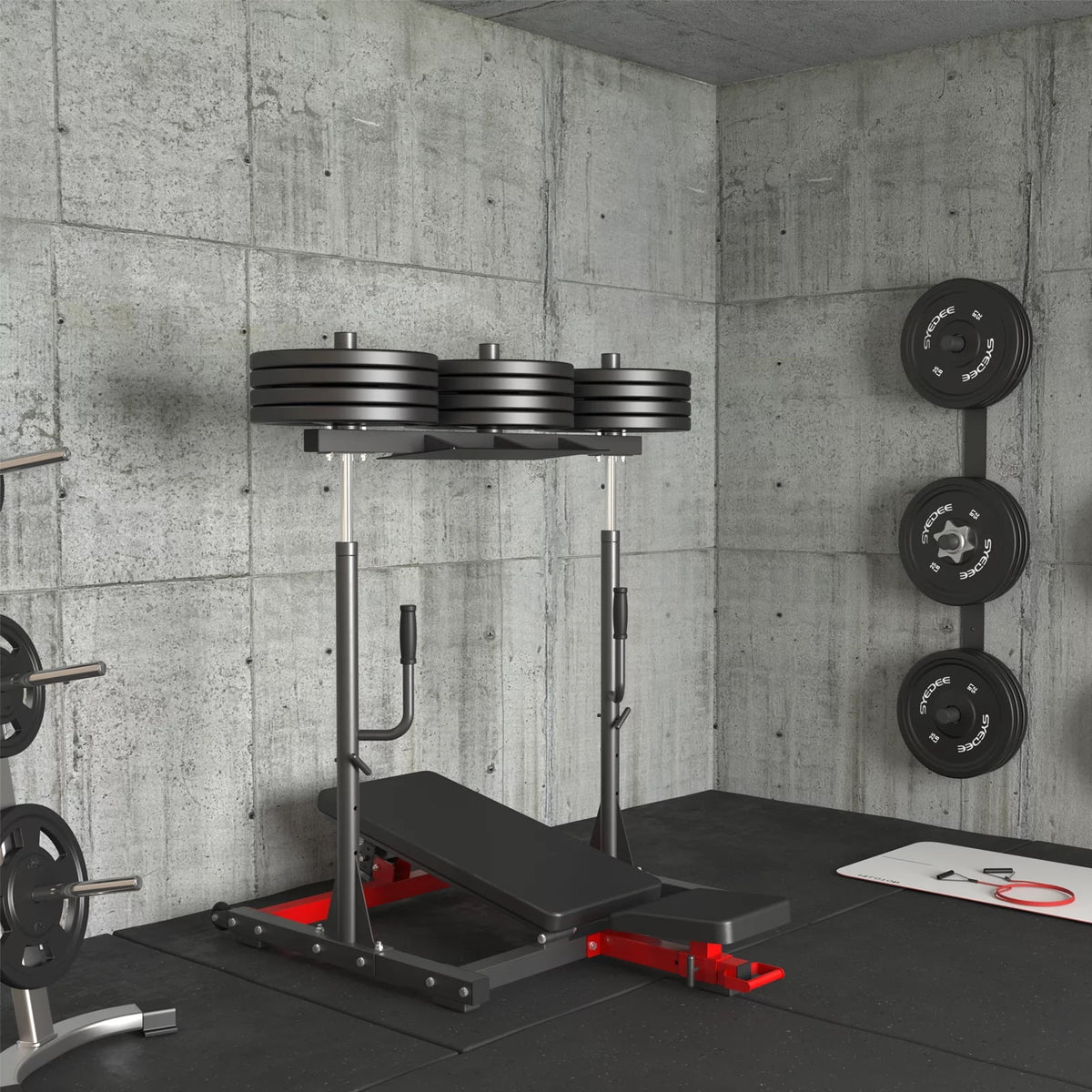 Vertical Leg Press Machine with Transport Wheels I155574