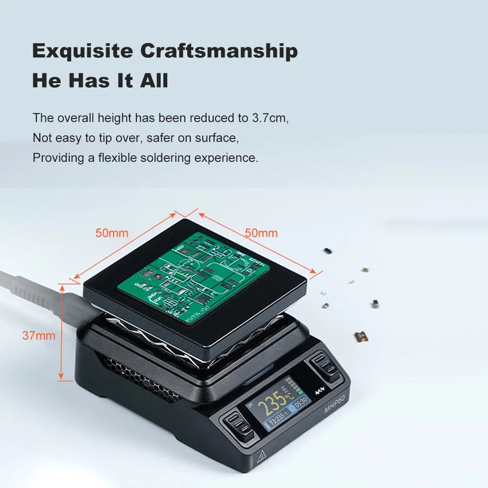 50*50mm Constant Temperature Heating Platform with LCD Display T4800