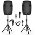 2000W Powered Speakers with Speaker Stands V3127