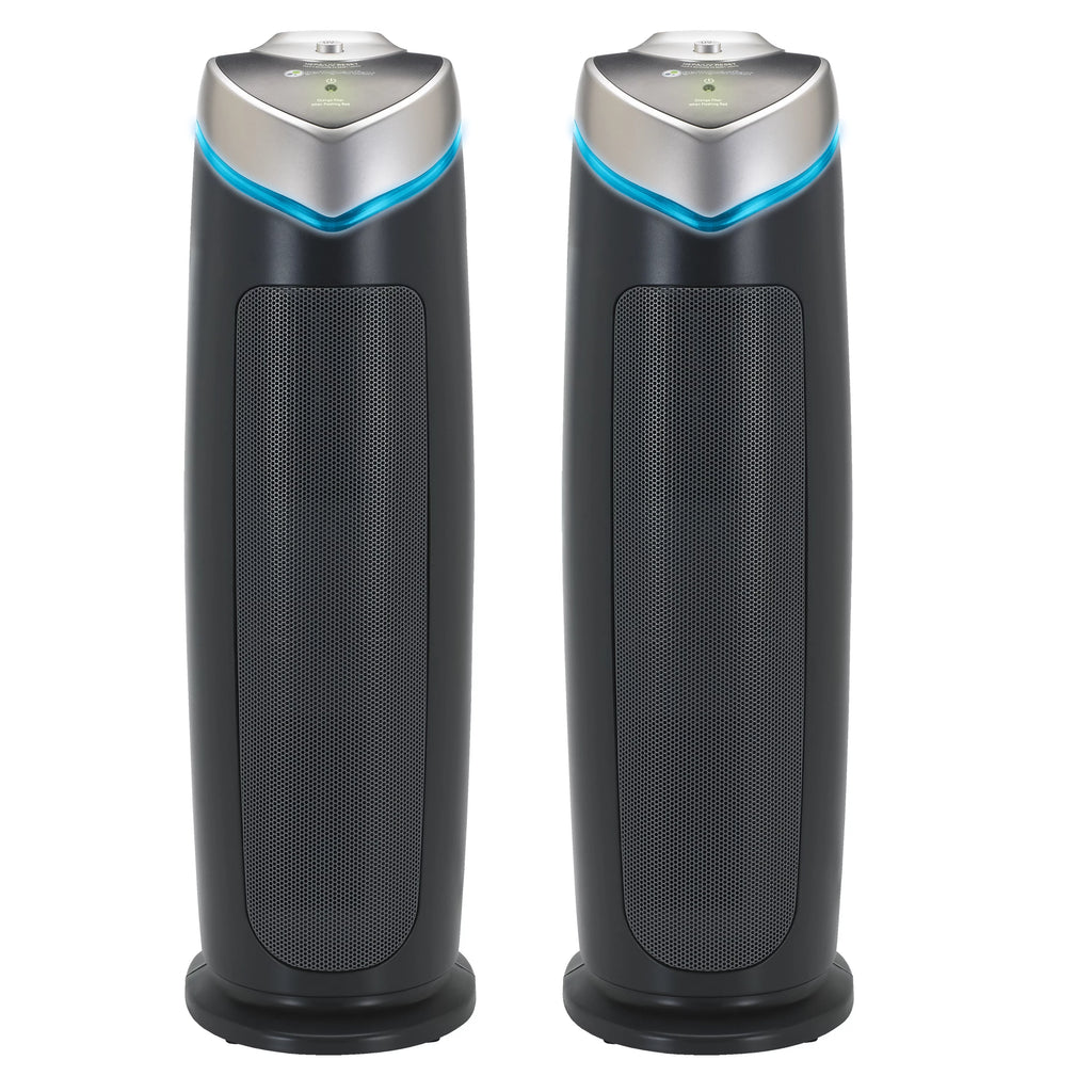 Tower Air Purifier with True HEPA Filter and UV-C Sanitizer, 2-Pack P29963