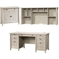 Executive Desk with Hutch and Accent Chest H428