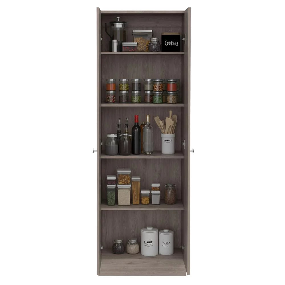 Light Gray Multistorage Double Door Cabinet V970847
