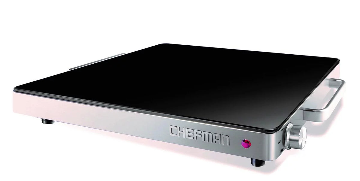 Compact Glasstop Warming Tray with Adjustable Temperature Control F180