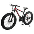 26 Fat Tire Mountain Bike 21 Speed High Carbon Steel Frame X989
