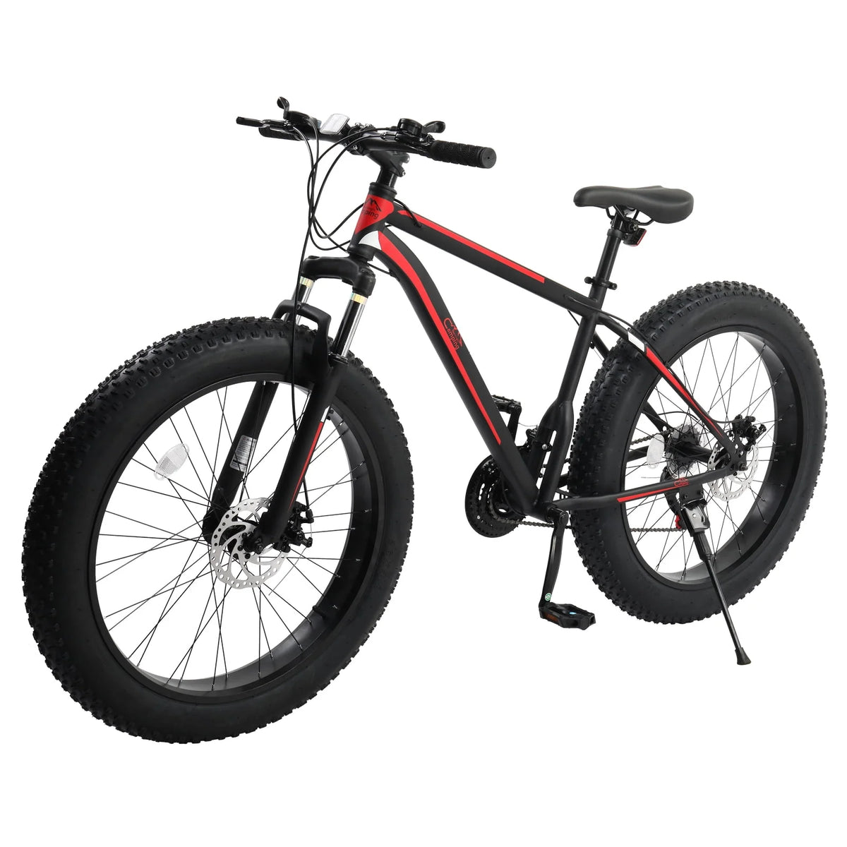 26 Fat Tire Mountain Bike 21 Speed High Carbon Steel Frame X989