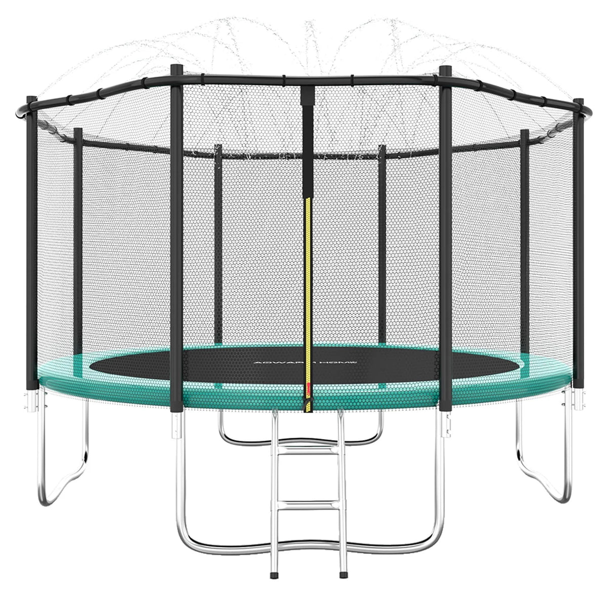 8 FT Trampoline with Sprinkler and Safety Enclosure Net H1029