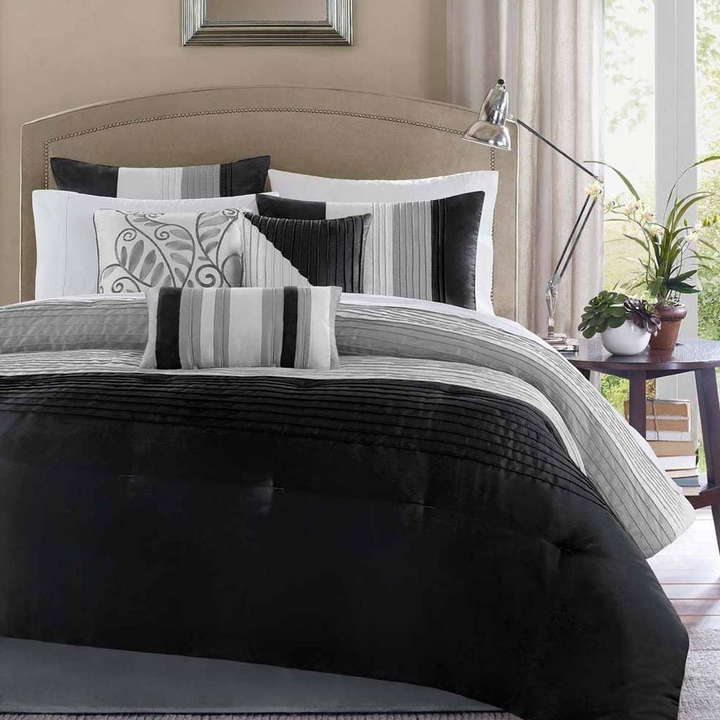Black 7-Piece Comforter Set E1035