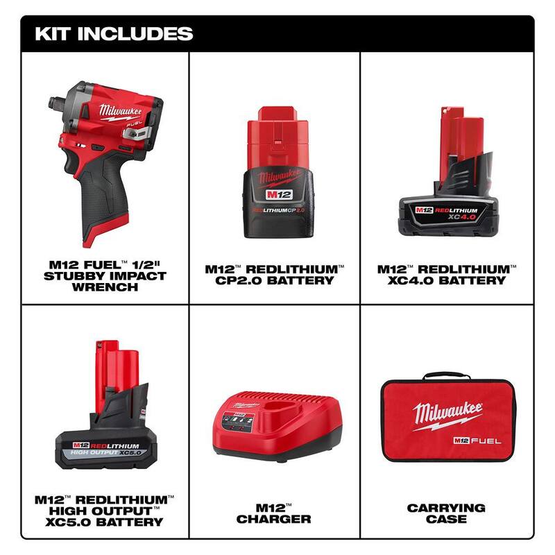 12V Lithium-Ion Brushless Cordless 1/2 in. Impact Wrench Kit Q283400