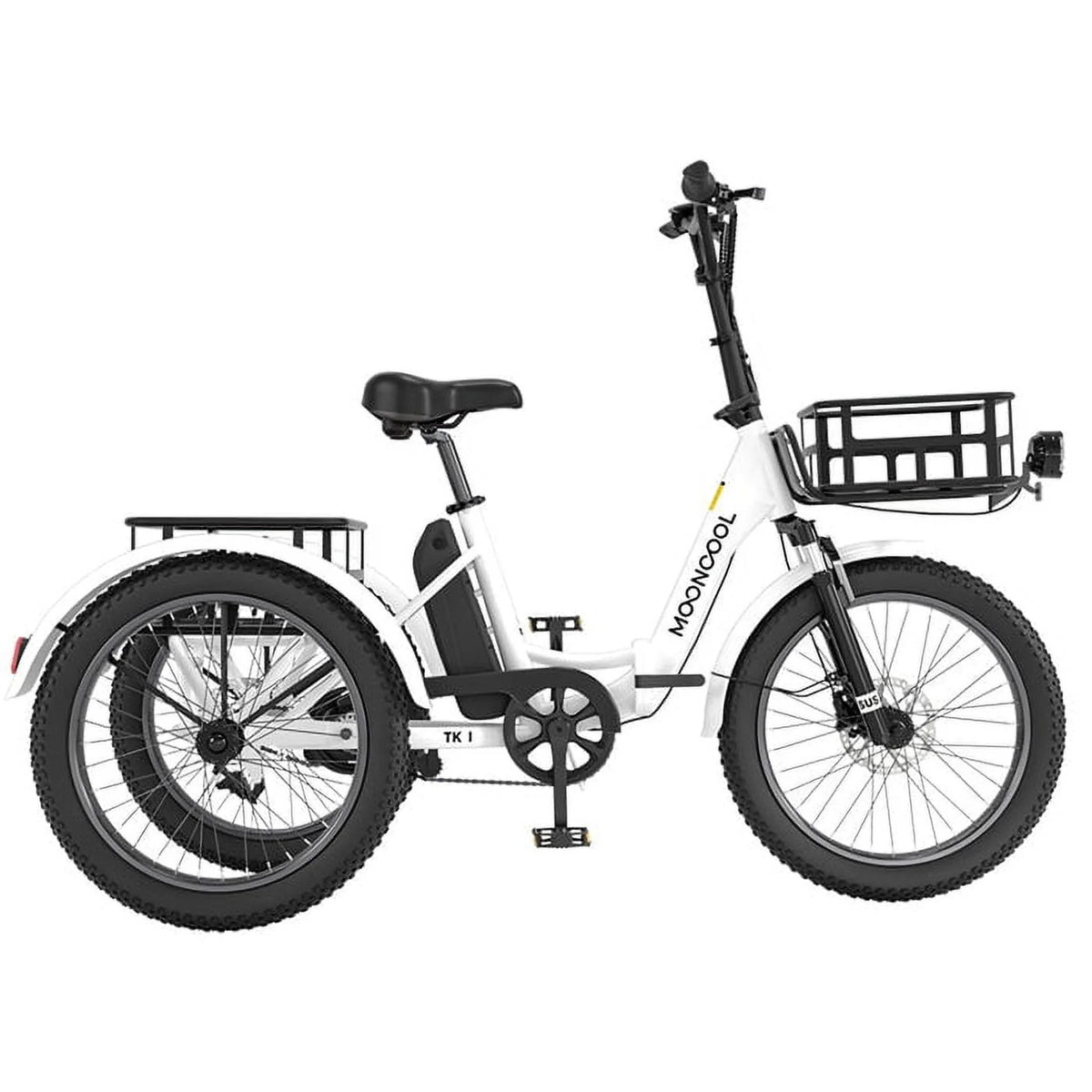 Electric Folding Tricycle with 500W Motor, 48v 14.5Ah Battery, 20*3in Fat Tires A967