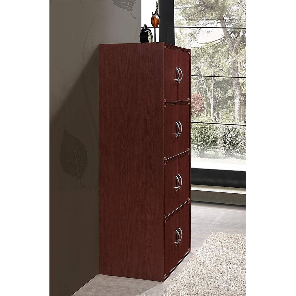 8 Door Mahogany Storage Cabinet O93766