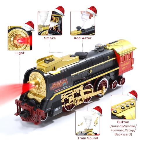 Electric Train Set with Smoke, Sound and Lights R574648
