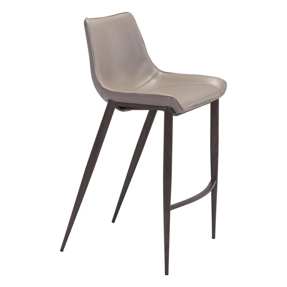 Gray Walnut Bar Chair Set of 2 M271