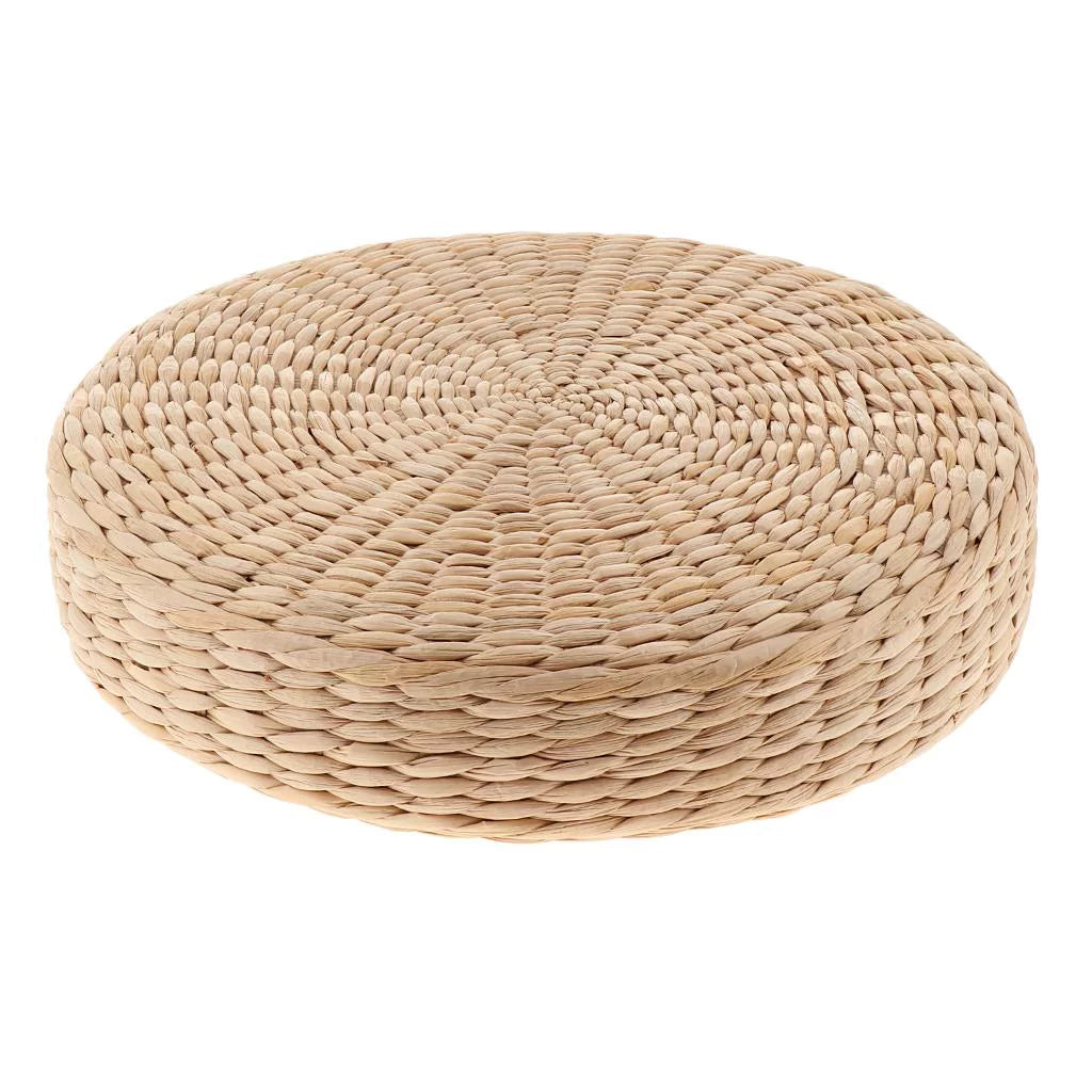 2 Pieces Round Straw Floor Cushion L8535