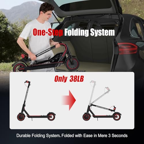 Electric Scooter with Seat and 3L Bag, 20 Miles Range, 450W Motor, 8.5" Pneumatic Tire W889