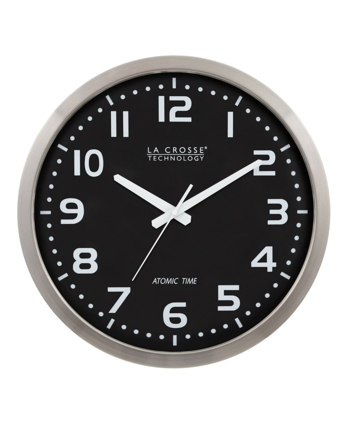 16-inch Stainless Steel Atomic Clock X4021