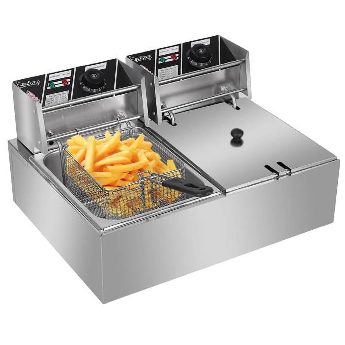 5000W 12.7QT Stainless Steel Electric Fryer F7085