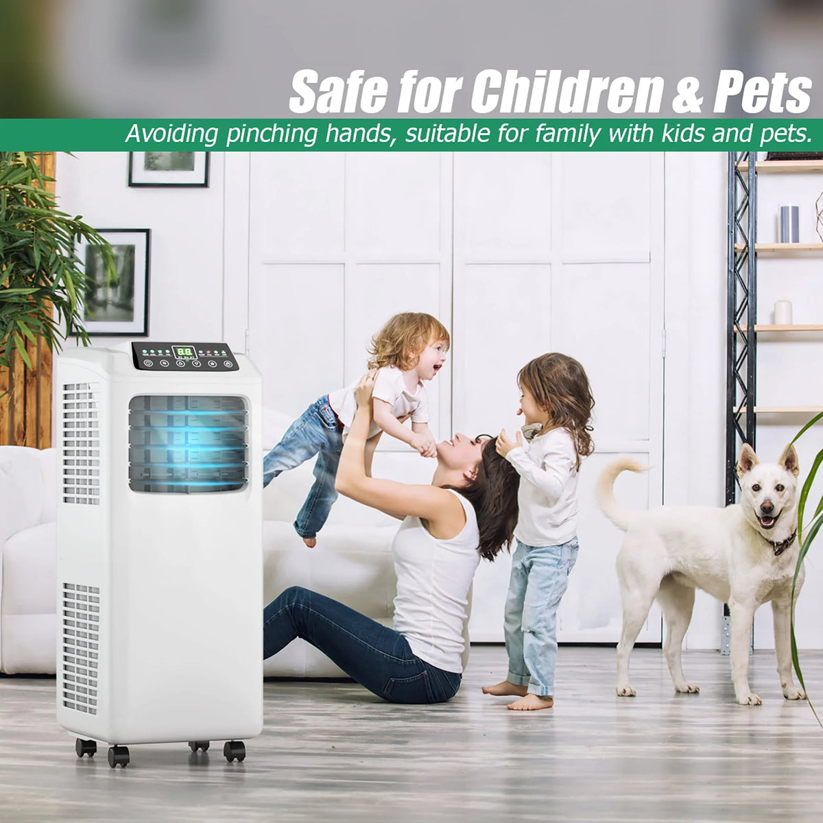 5500 BTU Portable Air Conditioner & Dehumidifier with Window Kit J48888