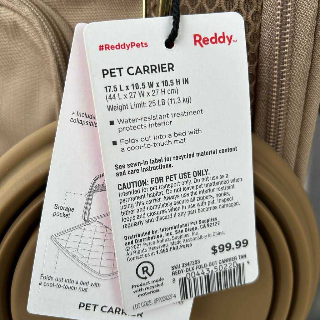 Fold-Out Pet Carrier Z291