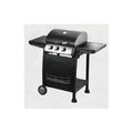Black 2 Burner Gas Barbecue with Side Burner C94348