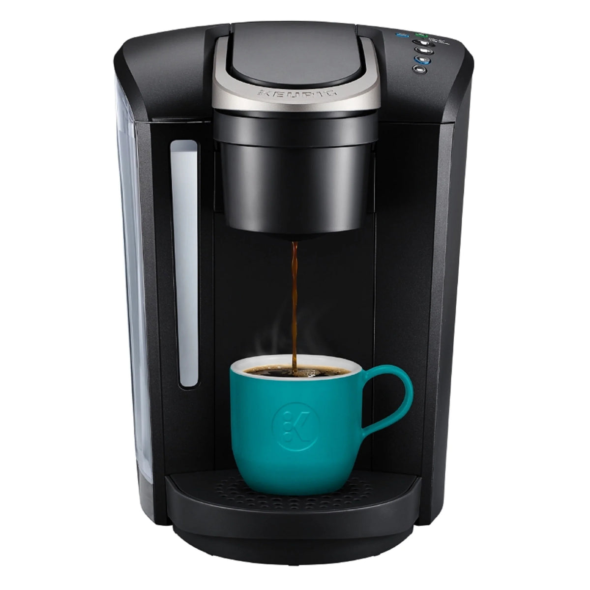 Single-Serve K-Cup Pod Coffee Maker with 12oz Brew Size, Matte Black U5746
