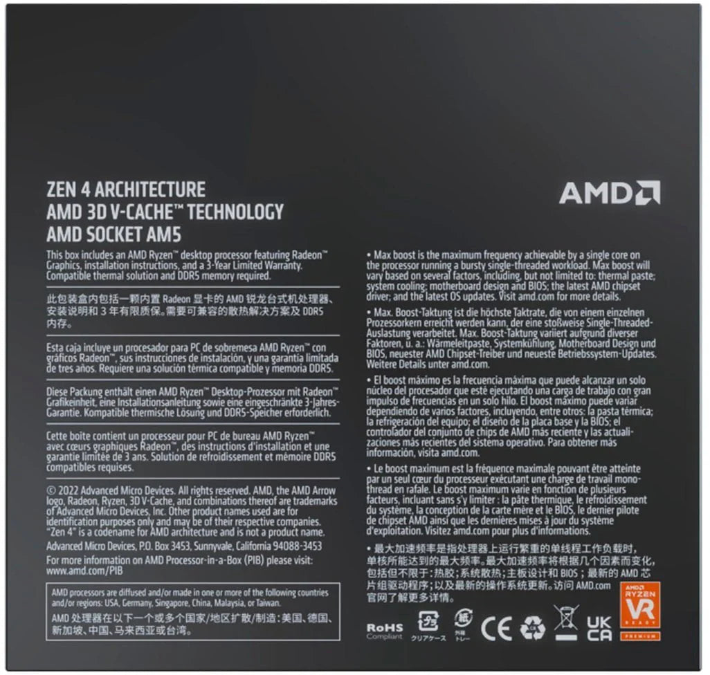 Ryzen 7 8-Core Socket AM5 Desktop Processor I132