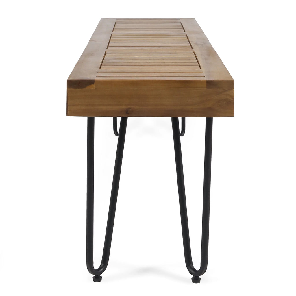 Wood and Metal Bench Y300
