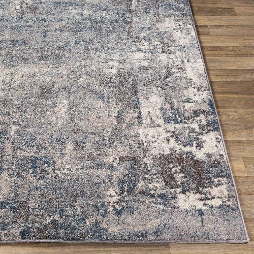 7x7 Teal Square Area Rug E9018
