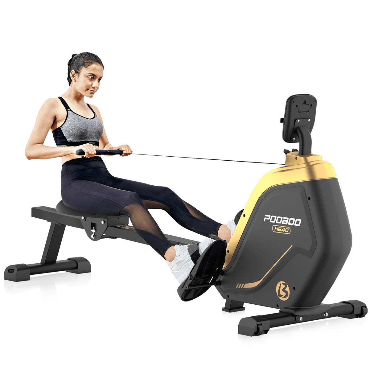 Foldable Magnetic Rowing Machine with 16 Level Resistance R436