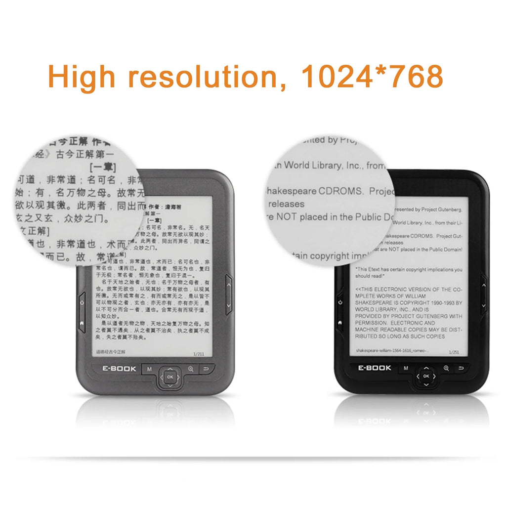 Ink Screen Ebook Reader 1024*768 Resolution A127