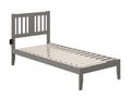 Twin Extra Long Bed with USB Charger in Grey B82463