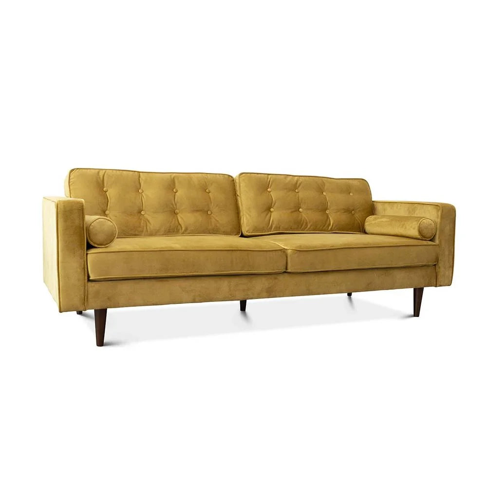 Gold Velvet Tufted Back Sofa U546072