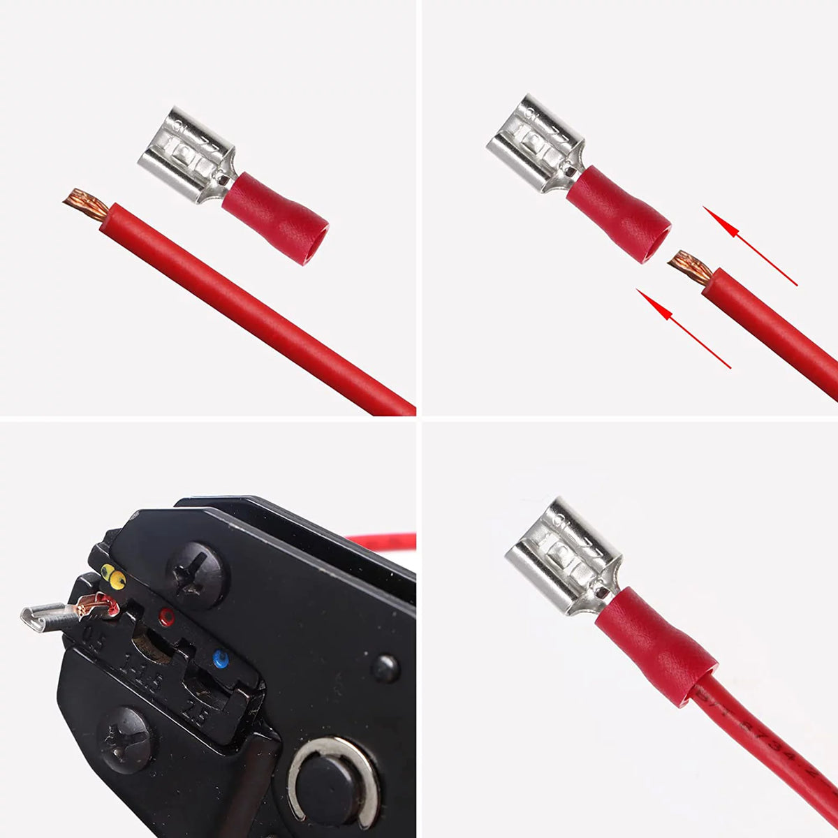 678Pcs Electrical Connector Kit Crimp Terminal Heat Shrink Tube Wire Connectors L566572