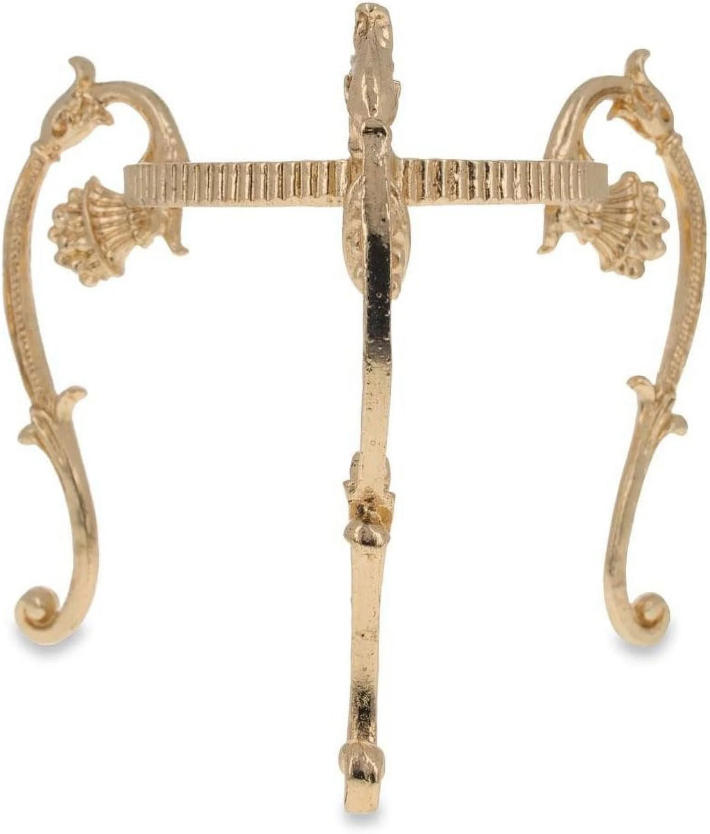 Metal Ostrich Egg Stand Holder 3.6 Inches D17310