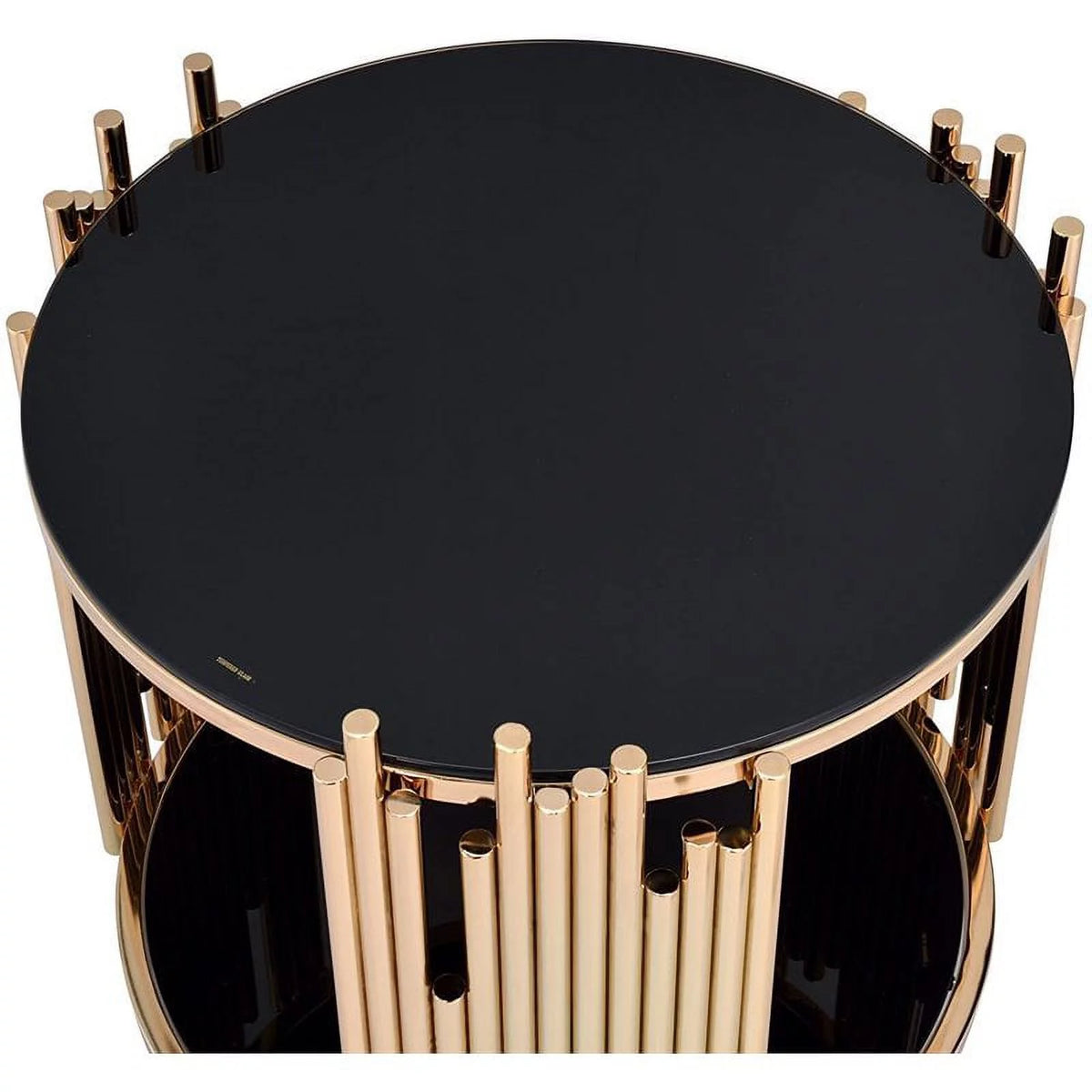 Round Glass Top Coffee Table E5901