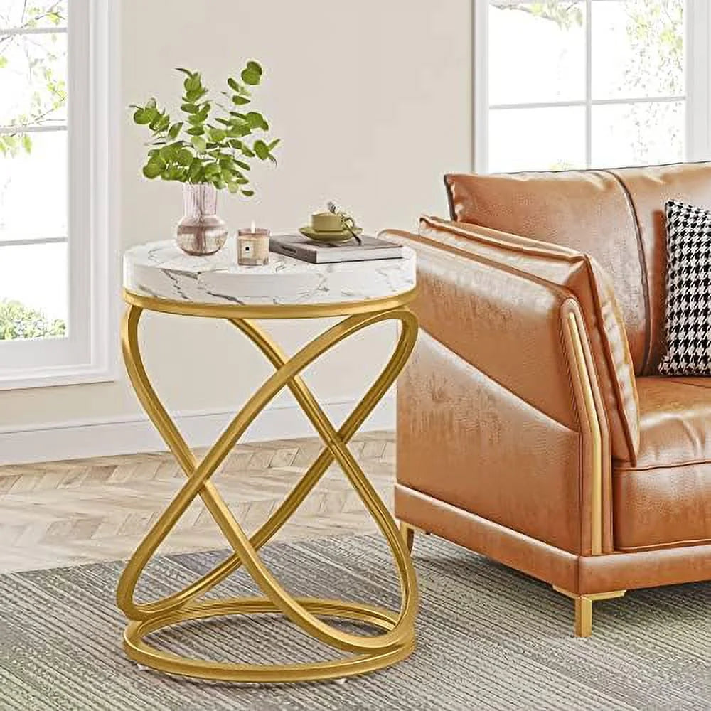 Round End Table 26 Inches Nightstands Sofa Side Table B290882