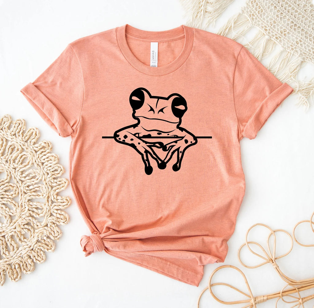 Frog Peeking T-shirt Unisex P858