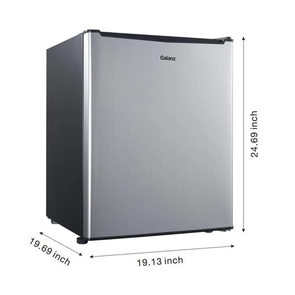 Black 2.7 Cu ft Single Door Mini Fridge C914