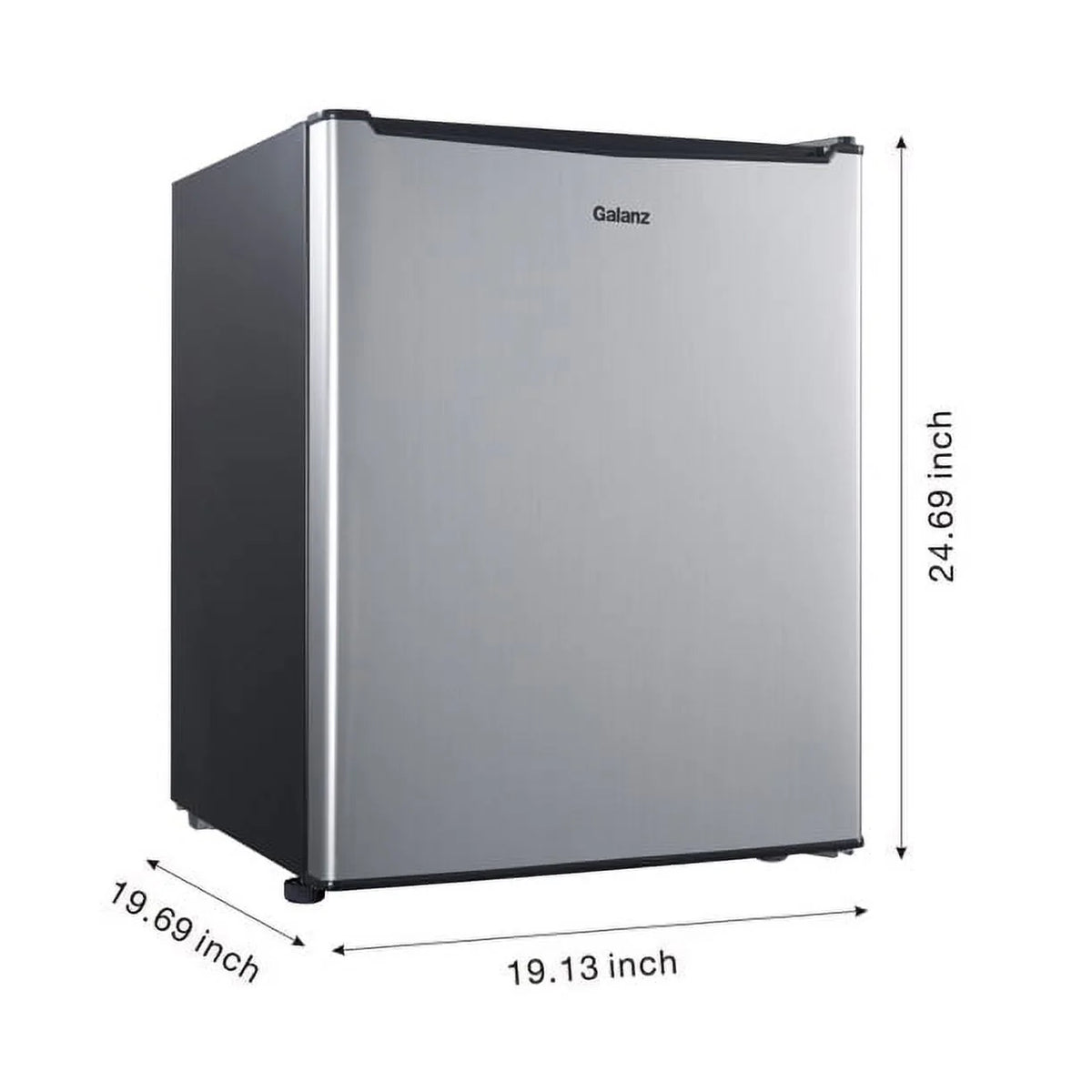 Black 2.7 Cu ft Single Door Mini Fridge C914