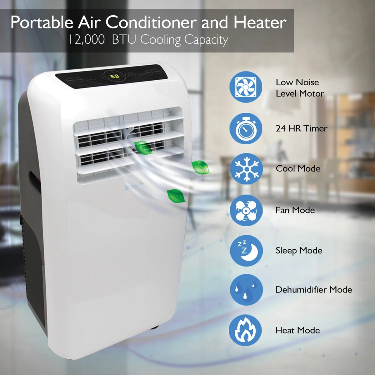 Portable 12000 BTU Air Conditioner & Heater Y905637
