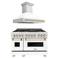 48 Dual Fuel Range and Range Hood in Stainless Steel C875