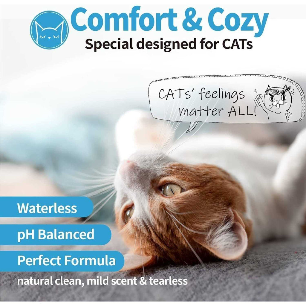 Waterless Cat Shampoo with Cat Brush P835