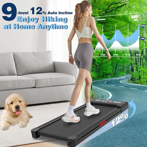 Walking Pad Treadmill with Auto Incline and 450 lbs Capacity N4447