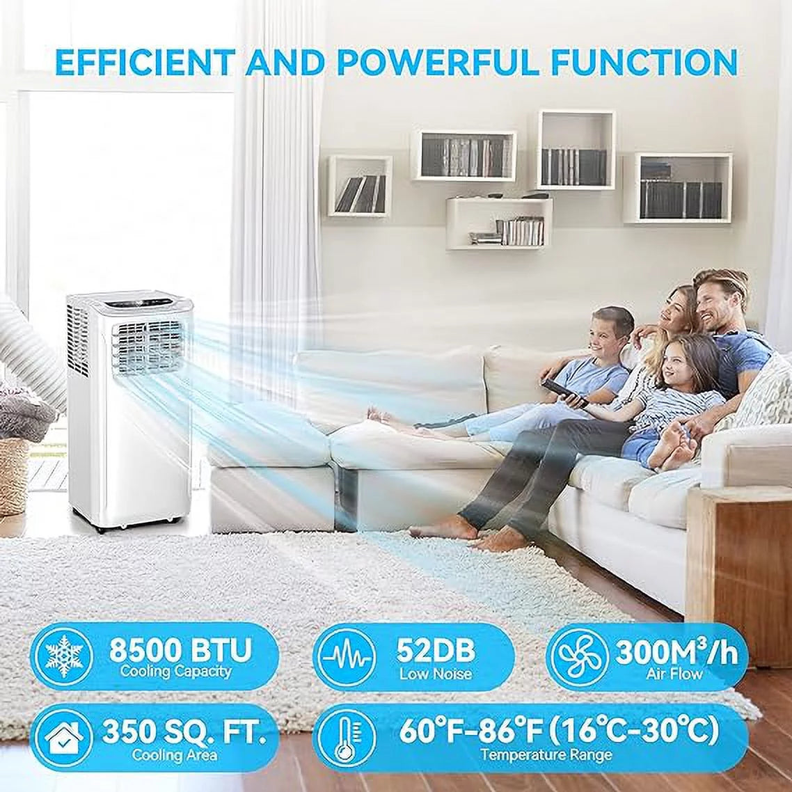 Portable Air Conditioners 8500 BTU White F9106