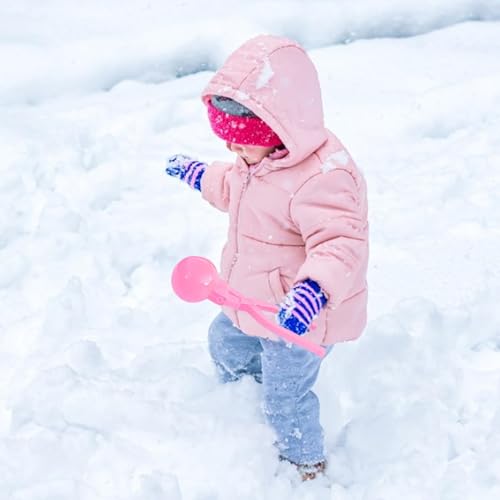 Pink Plastic Snowball Maker Clips Set of 4 Z2124